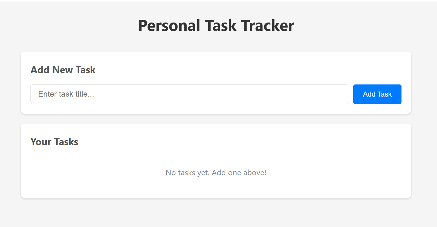 Personal Task Tracker